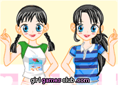 play Twin Girls Dress Up