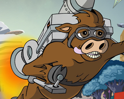 play Cow'S Jetpack Adventures