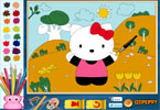 play Hello Kitty Online Coloring Page