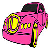 play Classic Pink Car Coloring