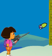 play Dora Shoot Balloons