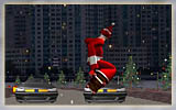 Skateboarding Santa