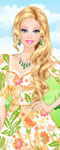 play Floral Barbie Dress Up