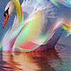 Colorful Swan Slide Puzzle