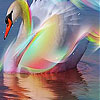 play Colorful Swan Slide Puzzle