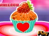 play Orange-Glazed Strawberry Cupcakes