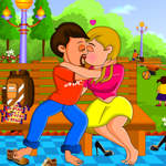 play Kissing Couple In The Park