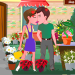 play Flower Shop Kissing