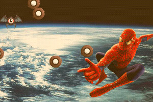 play Spiderman Space Shooting