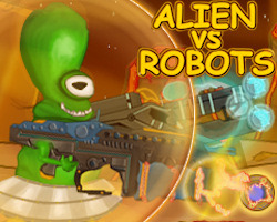 play Alien Vs Robots