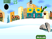 play Ben 10 Onto His Snowboard