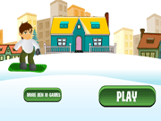 play Ben 10 Snowboard