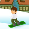 play Ben 10 Onto His Snowboard