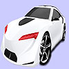 play Bright White Car Coloring