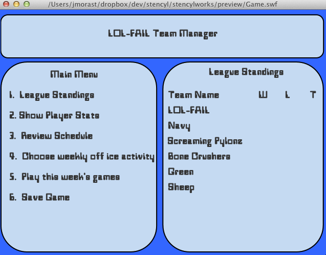 play Lol-Fail Hockey Team Manager