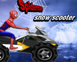 play Spiderman Snow Scooter
