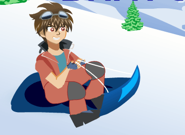 play Bakugan Snow Sled