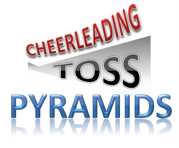 play Cheerleading Toss Pyramids