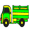 play Big Green Lorry Coloring