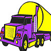 play Big Purple Lorry Coloring