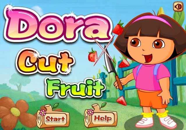 play Dora Cut Fruit