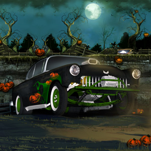 play Halloween Graveyard Racing : New Halloween Truck Racing