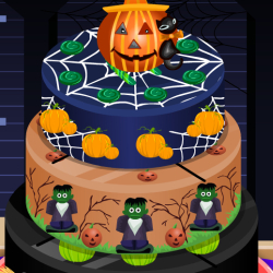play Halloween Cake Deco