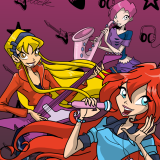 play Winx Club Rock Star: Coloring