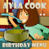play Ayla Cook: Birthday Menu