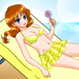play Sunbath Girl On Beach