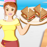 play Barbie Cooking: Smoked Salmon Sandwiches
