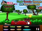 play Fresh Tomato, Sausage, And Pecorino Pasta