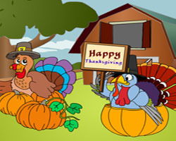 play Thanksgiving Turkey Coloring Page