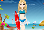 The Surfing Girl Dress Up