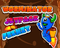 play Worminator Jetpack Frenzy