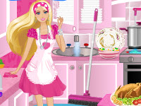 play Barbie Party Cleanup