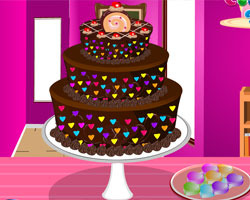 play Colored Chocolate Cake