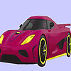 play Claret Red Faster Car Coloring