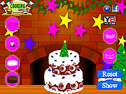 play Marry Christmas Cake Decoration