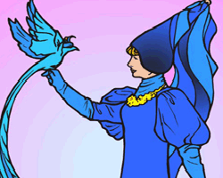 play Blue Princess Coloring