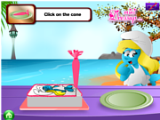 play Cakes With Smurfette