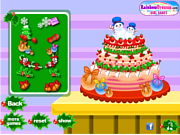 play Frozen Christmas Cake