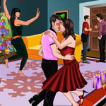 play Christmas Eve Kissing