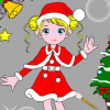 play Christmas Girl Painting