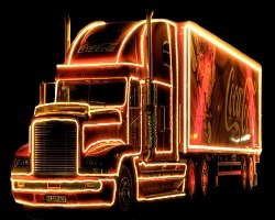 play Coca Cola Christmas Truck