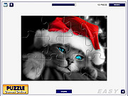 play Santa Cat Puzzle