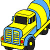 play Concrete Pouring Car Coloring