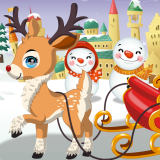 play Reindeer Christmas Dress Up