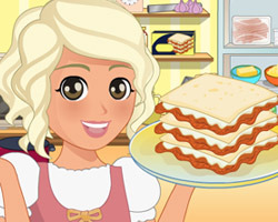 play Mia Cooking Lasagna