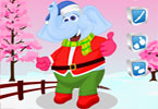 play Christmas Elephant Dress Up